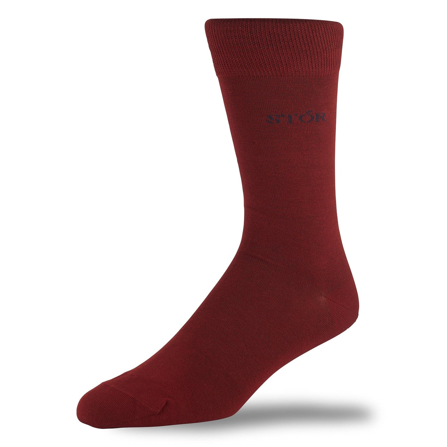 Bamboo Plain Crew Sock - Bordeaux