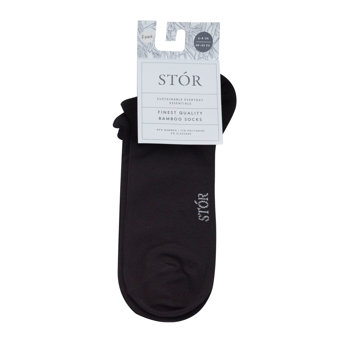 Ankle Socks 2 Pack - Black