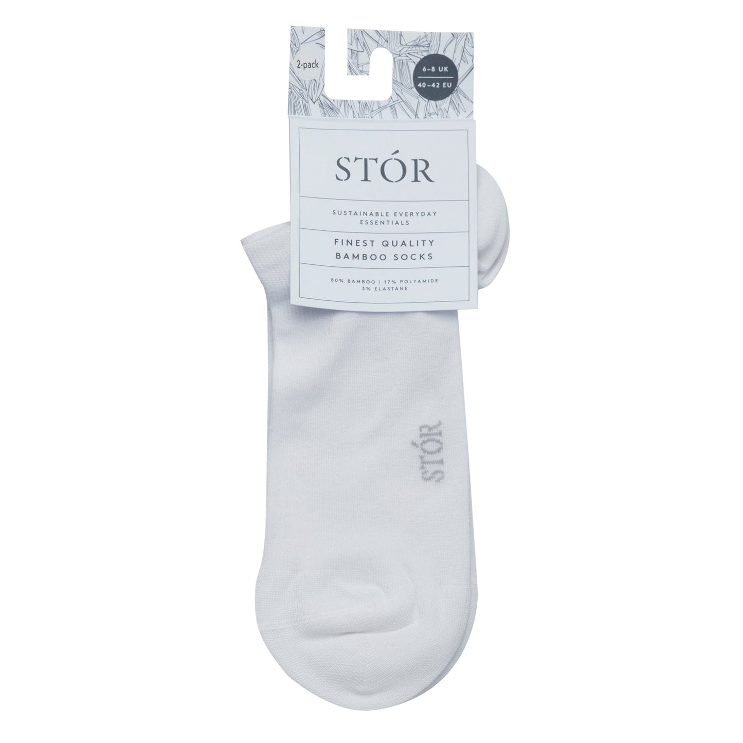 Ankle Socks 2 Pack - White