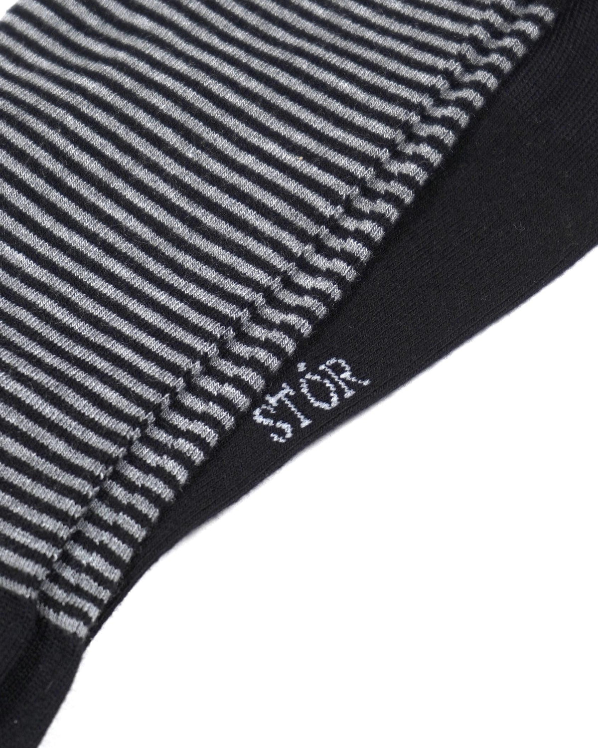 Everyday Bamboo Sock Stripes - Black/Grey