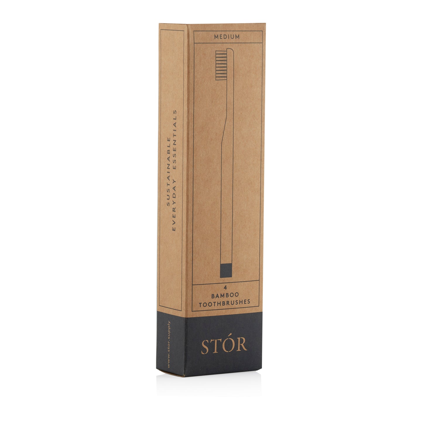 4-Pack Bamboo Toothbrush