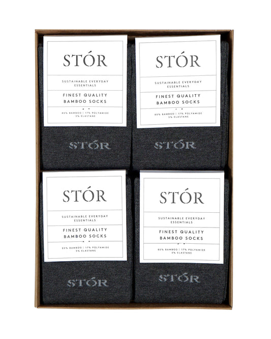 Sock Box Project - Grey x 4