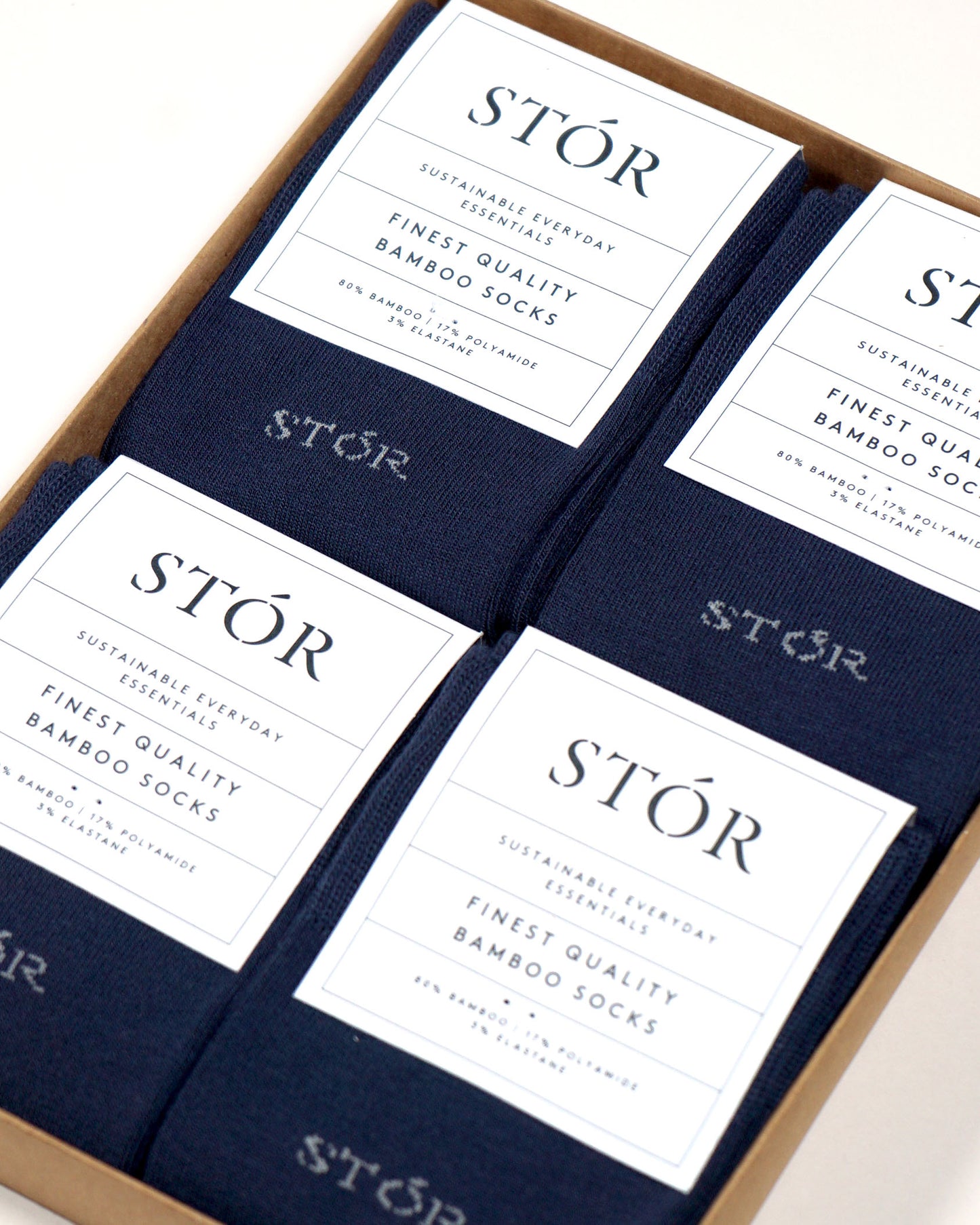 Sock Box Project - Navy x 4