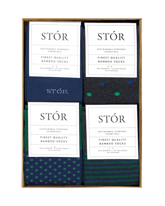 Sock Box Project - Green Mixed Theme