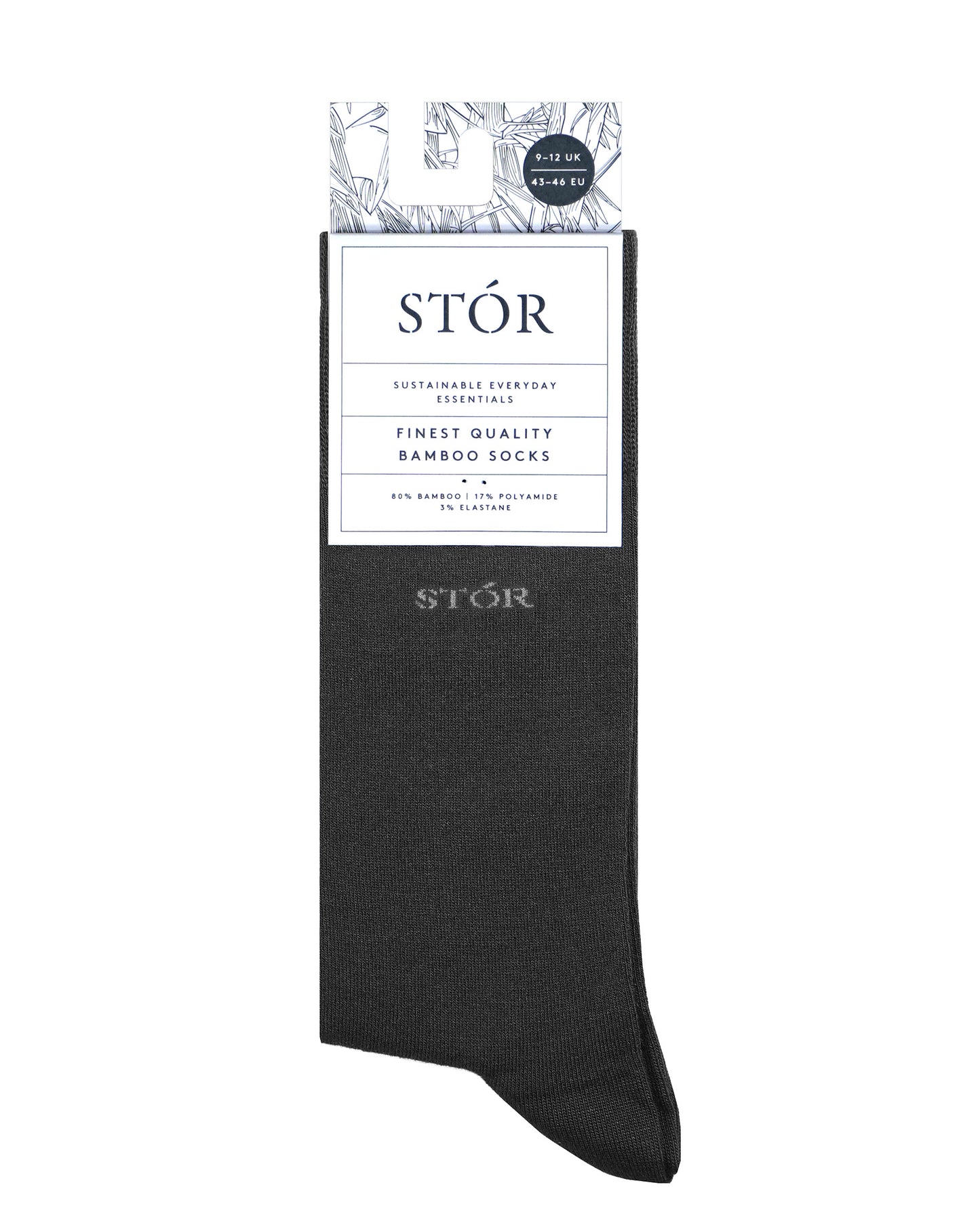 Bamboo Sock Plain - Grey