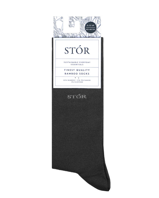 Bamboo Sock Plain - Grey
