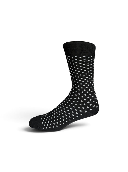 Everyday Bamboo Sock Polkas - Black/Grey