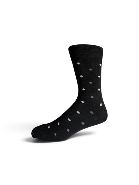 Everyday Bamboo Sock Spots - Black/Grey