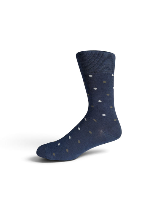 Everyday Bamboo Sock Spots - Indigo/Grey