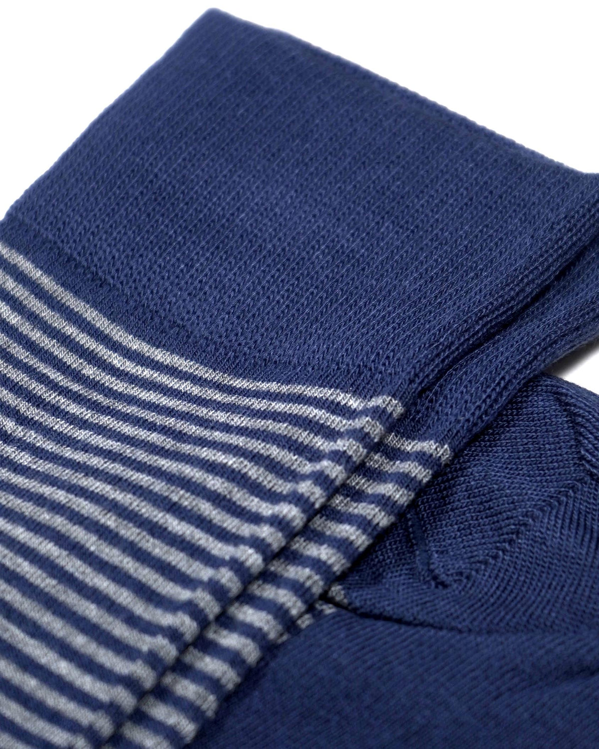 Everyday Bamboo Sock Stripes - Indigo/Grey