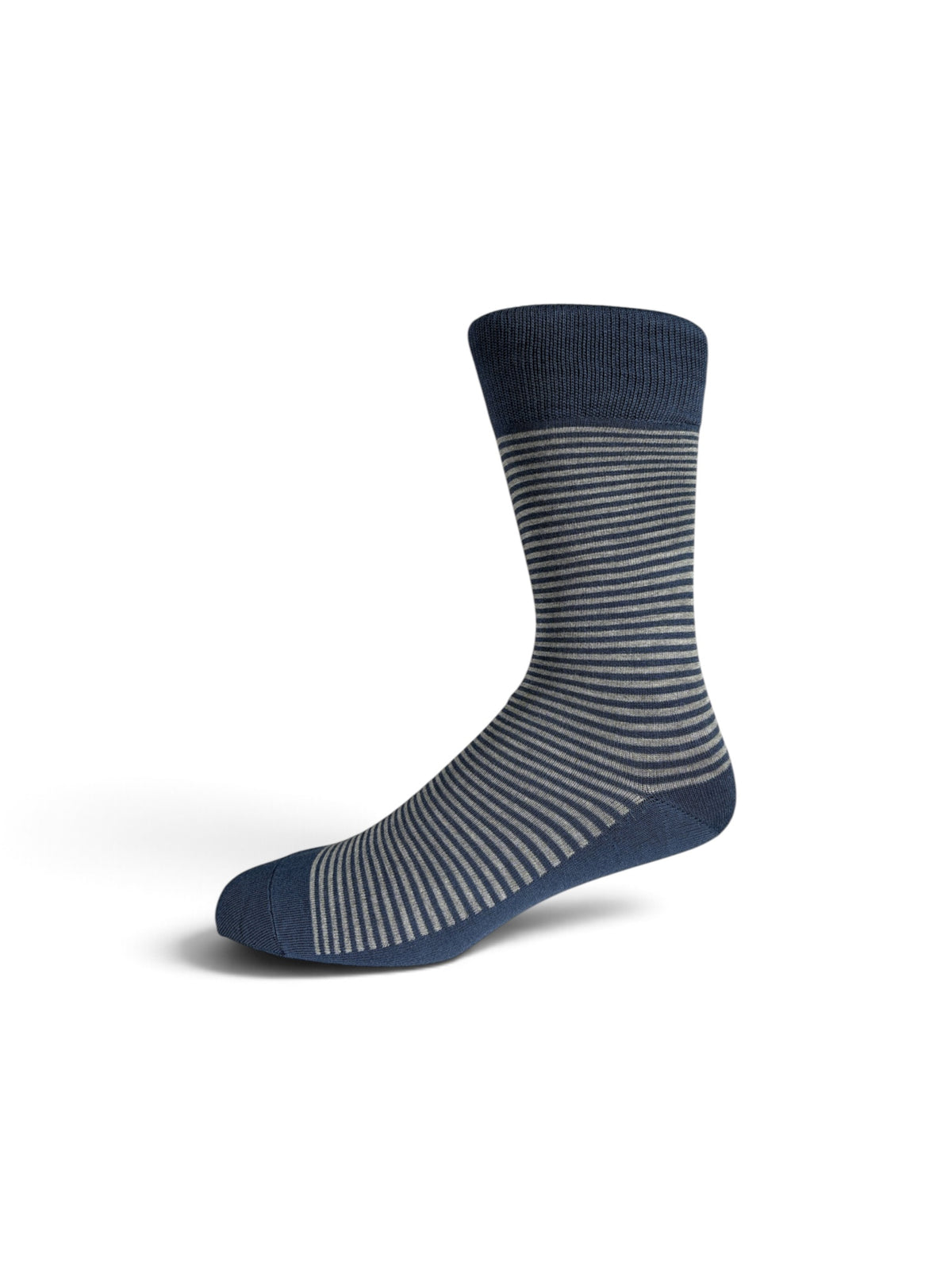 Everyday Bamboo Sock Stripes - Indigo/Grey