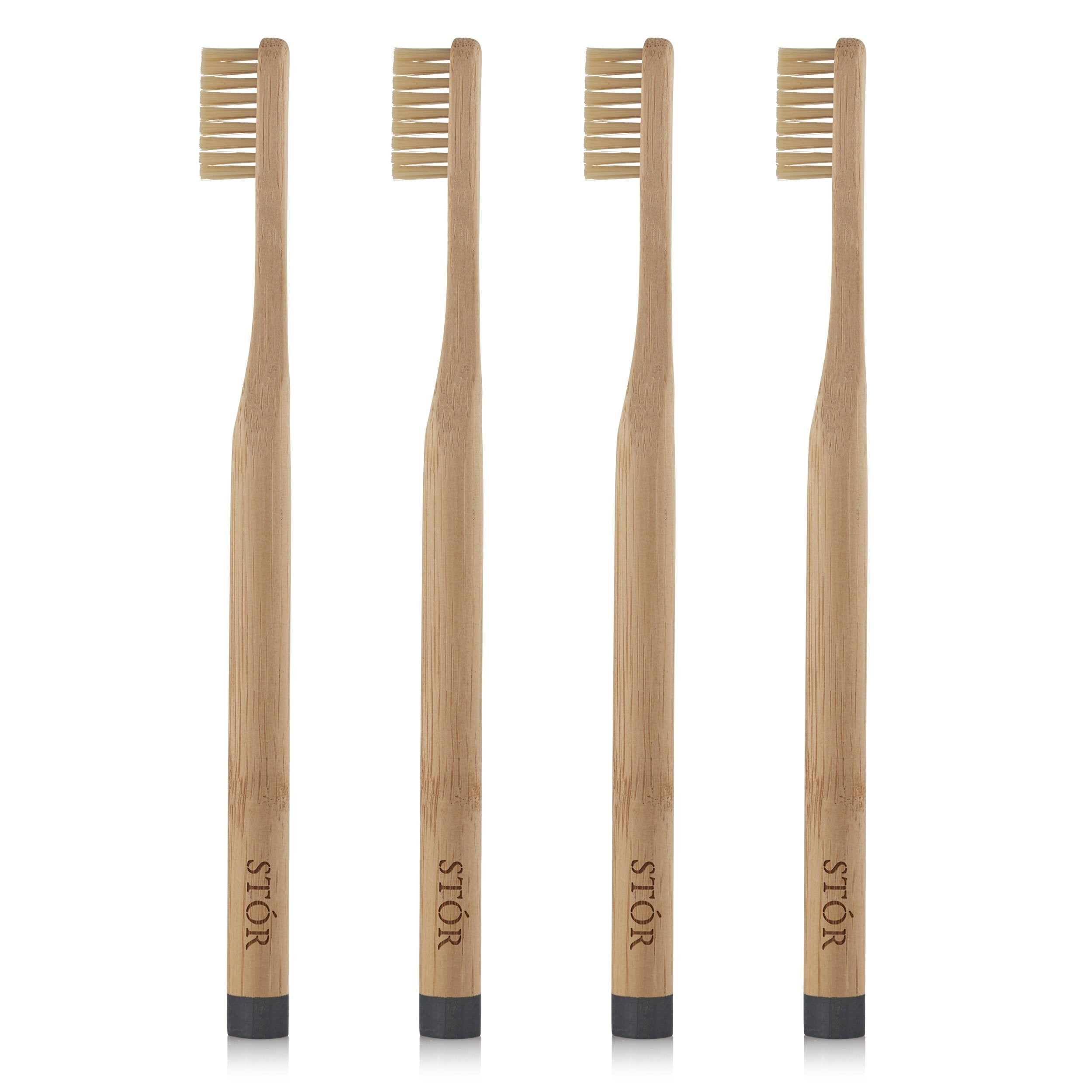4-Pack Bamboo Toothbrush